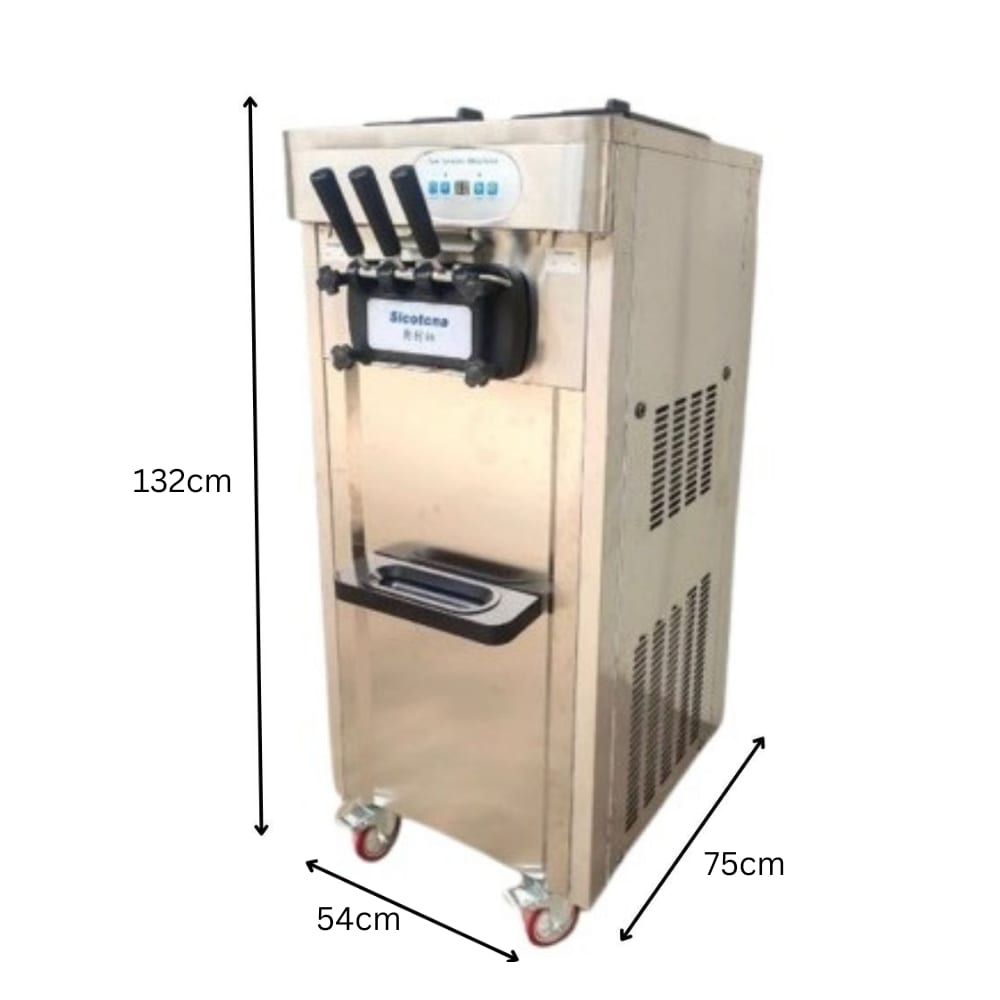 Electric SS Softy Machine - Double Compressor (3 Nozzles) — view 2