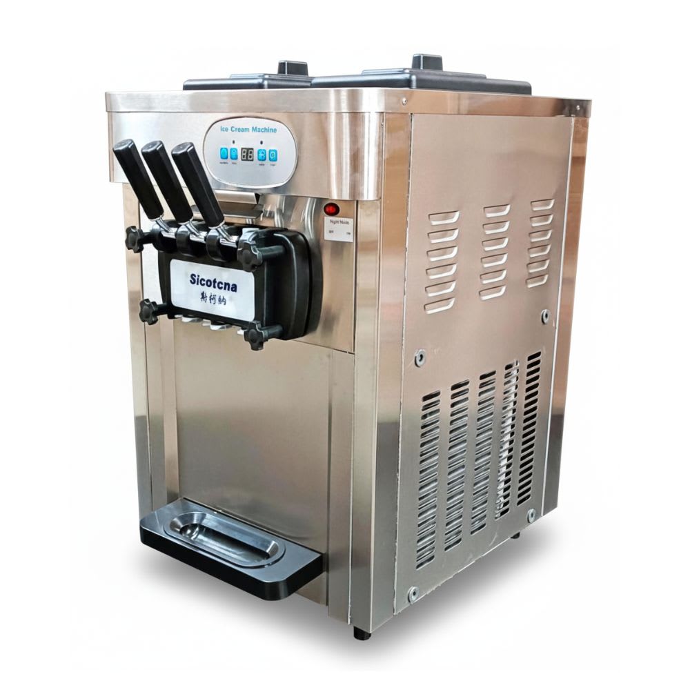 Electric SS Table Top Softy Machine - Double Compressor (3 Nozzles) — view 6