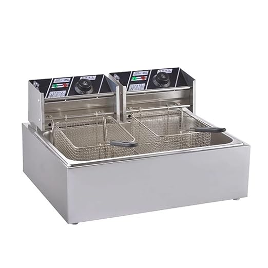 Electric Deep Fryer 16L Double Head - Horizontal Compartment
