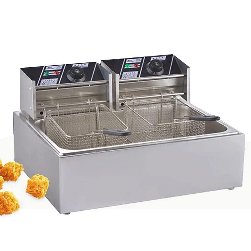 Electric Deep Fryer 16L Double Head - Horizontal Compartment — view 3