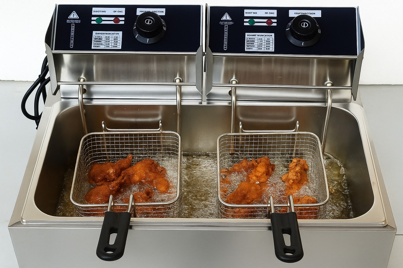 Electric Deep Fryer 16L Double Head - Horizontal Compartment — view 4