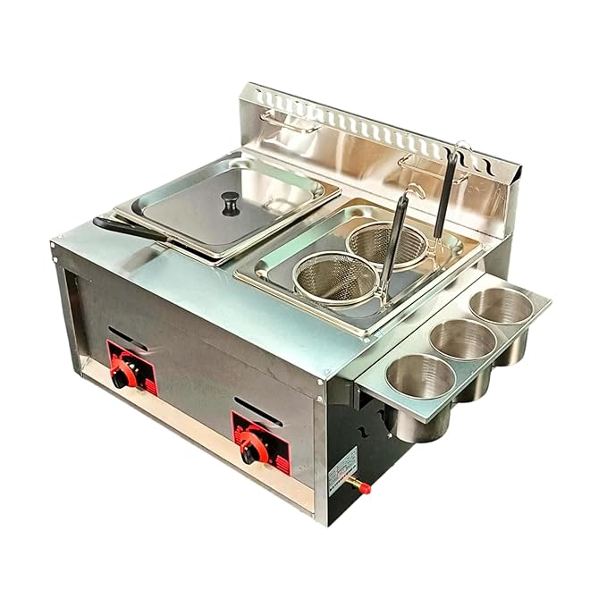 Gas 2 In 1 Deep Fryer + Noodle Boiler (8L + 8L) — view 6