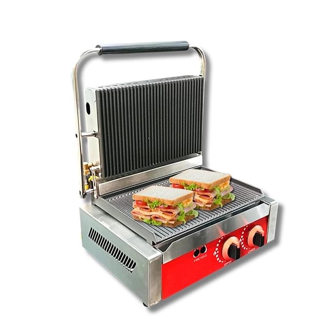 Gas Jumbo Sandwich Griller Single — view 3