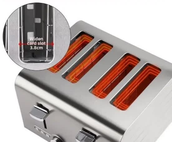 Electric Commercial 4 Slice Eco Pop-Up Toaster — view 5