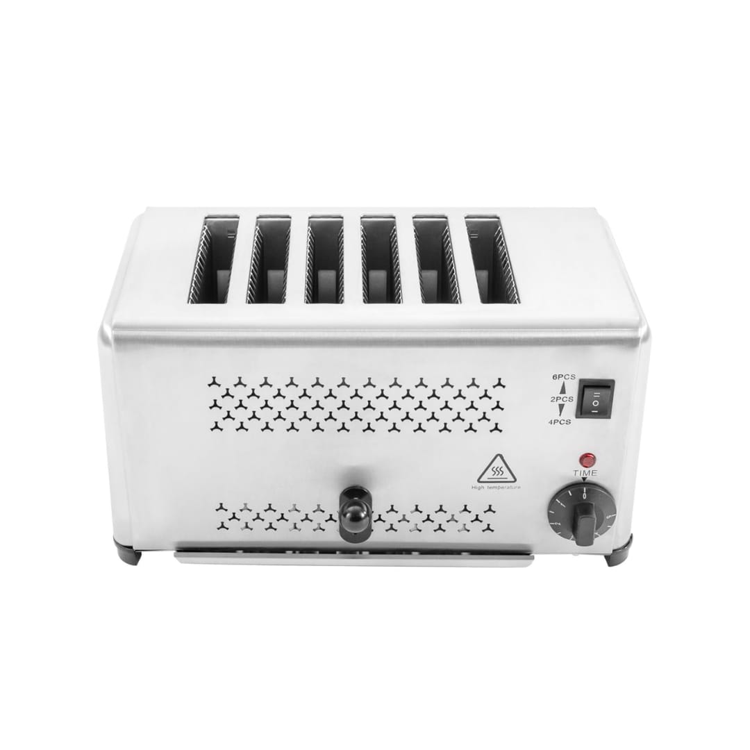 Electric Commercial 6 Slice Heavy Pop-Up Toaster