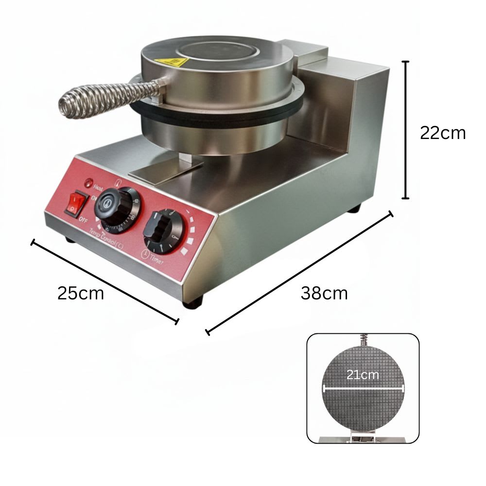Electric Round Cone Waffle Maker — view 2