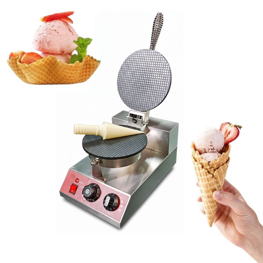 Electric Round Cone Waffle Maker — view 4