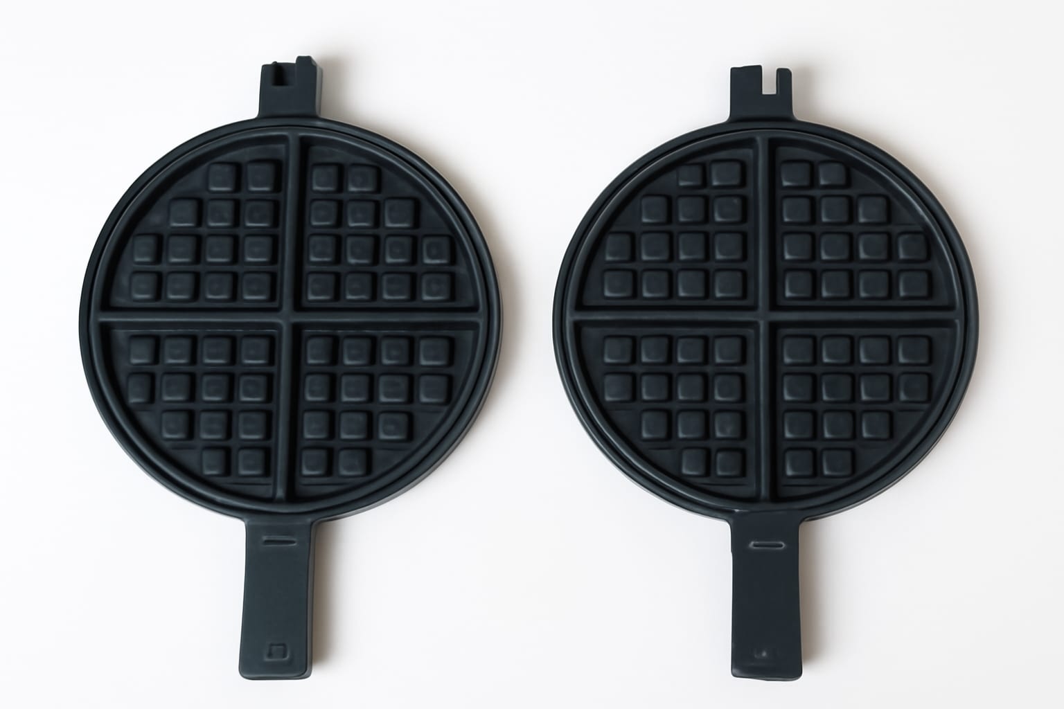 Spares for Gas Round Rotating Waffle Maker with Long Wooden Handle - Up + Down Plate — view 2