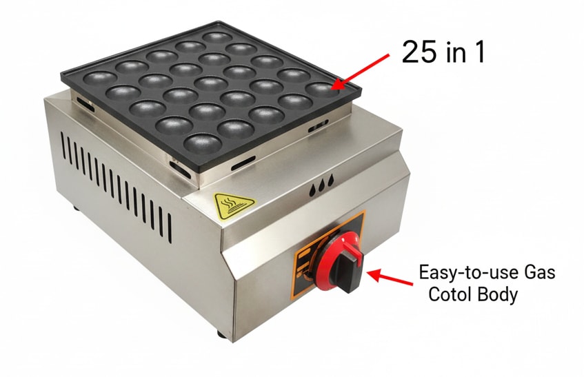 Gas Pancake/Mini Idli Maker 25 in 1 — view 4