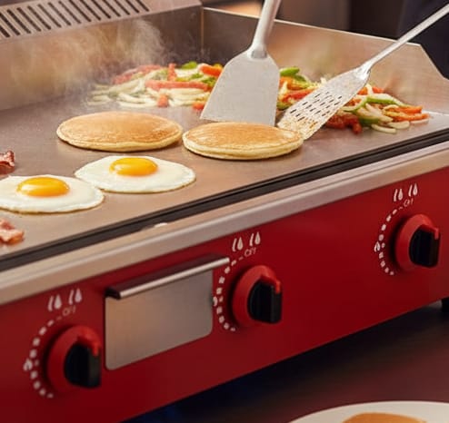 Gas Griddle Tawa Plate Big - Full Plain (Heating Area: 71x41cm) — view 6