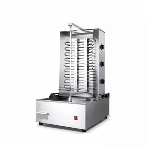 Electric Shawarma Machine 3 Burner with Auto Rotating Rod