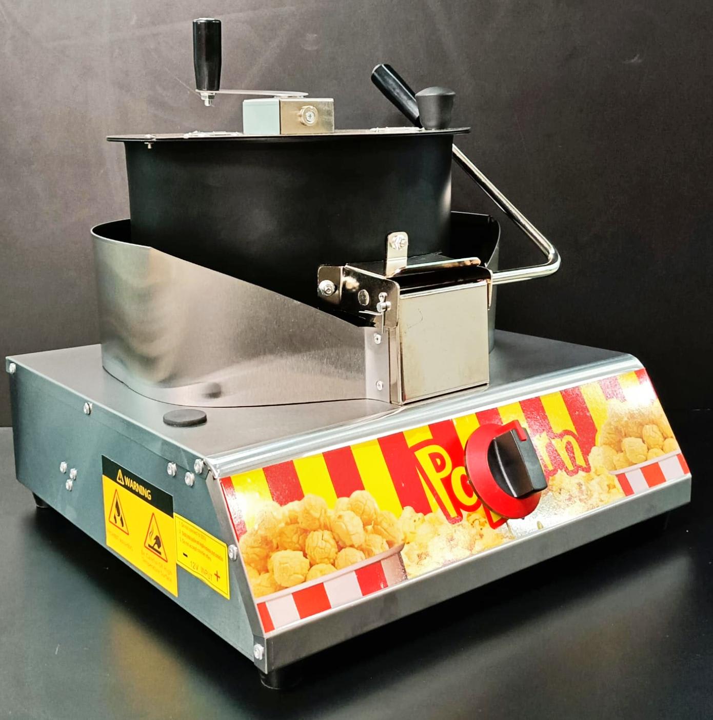Gas Manual Popcorn Machine with Rotating Container Pot - SS Body — view 6