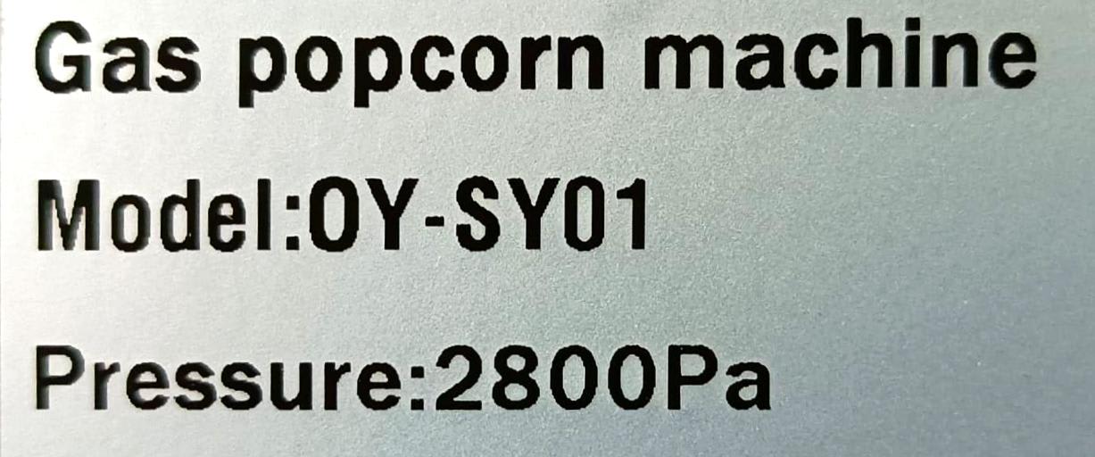 Gas Manual Popcorn Machine with Rotating Container Pot - SS Body — view 7