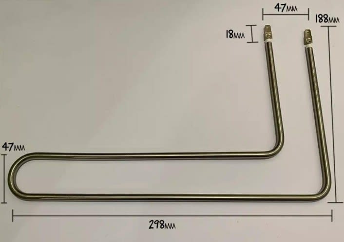 Spares for Electric Popcorn Machine - L Shaped + Round Coil Shaped Heating Element — view 3
