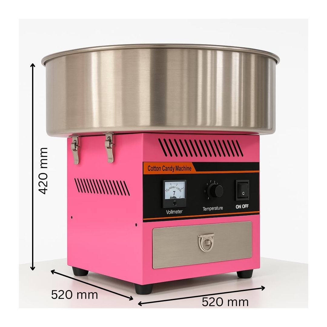 Gas Cotton Candy Machine - MS Pink Body — view 2