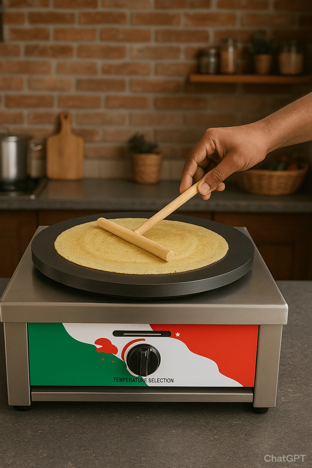 Gas Non-Rotating Crepe/Dosa Maker (Tawa Diameter: 40cm) — view 4