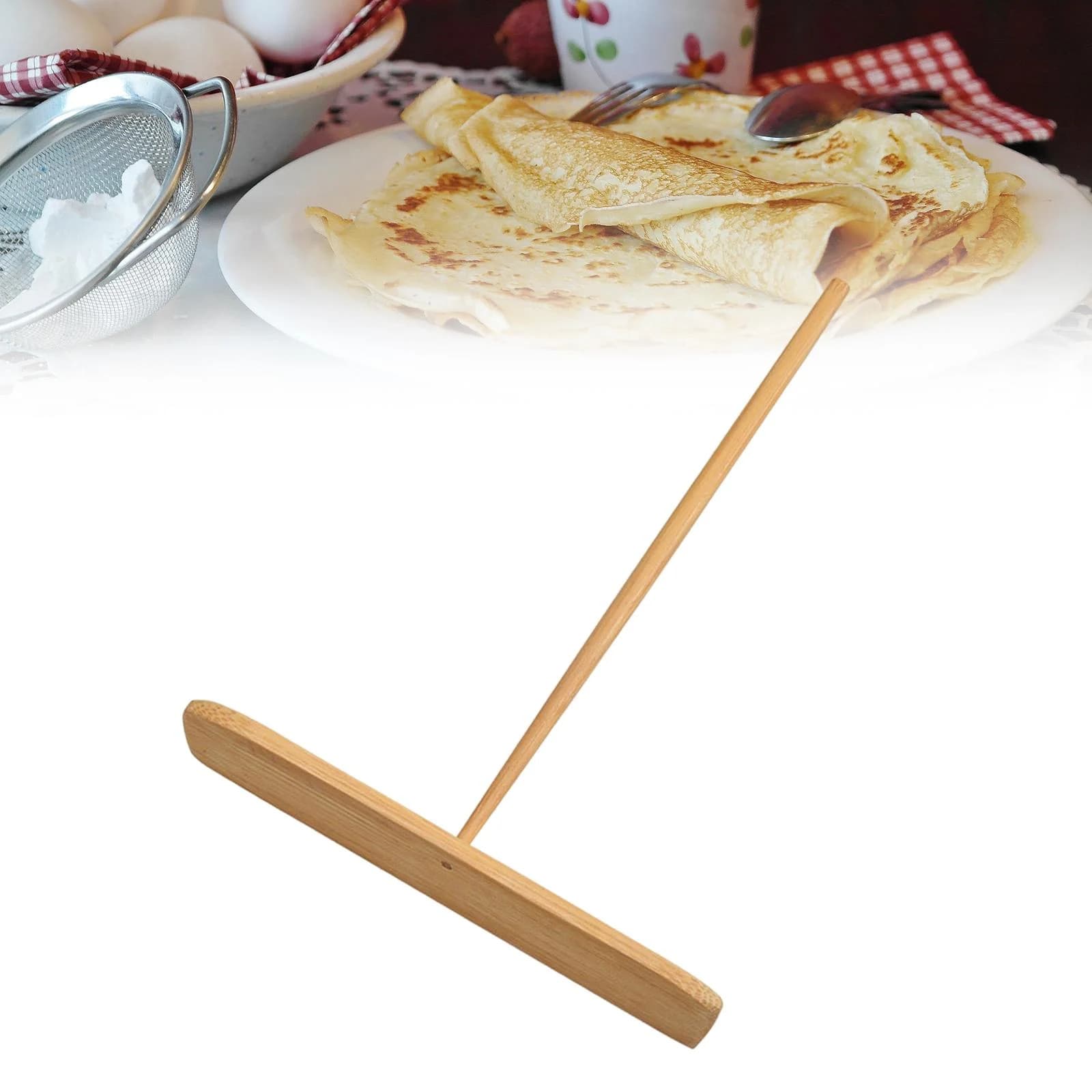 Spares for Crepe/Dosa Maker - Wooden Bamboo Batter/Crepe Spreader — view 10
