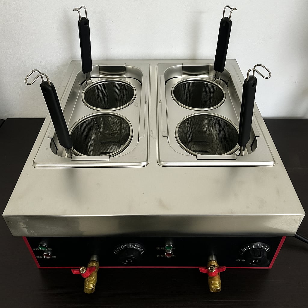 Electric Pasta/Noodle Boiler 4 Compartments with Taps - Premium — view 8