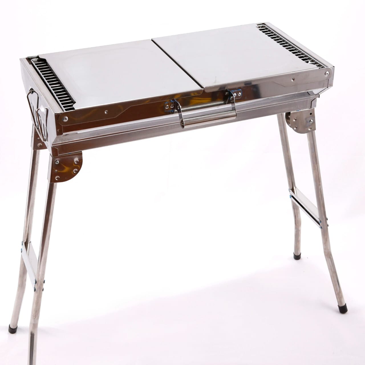 SS Foldable Rectangle Barbeque Grill