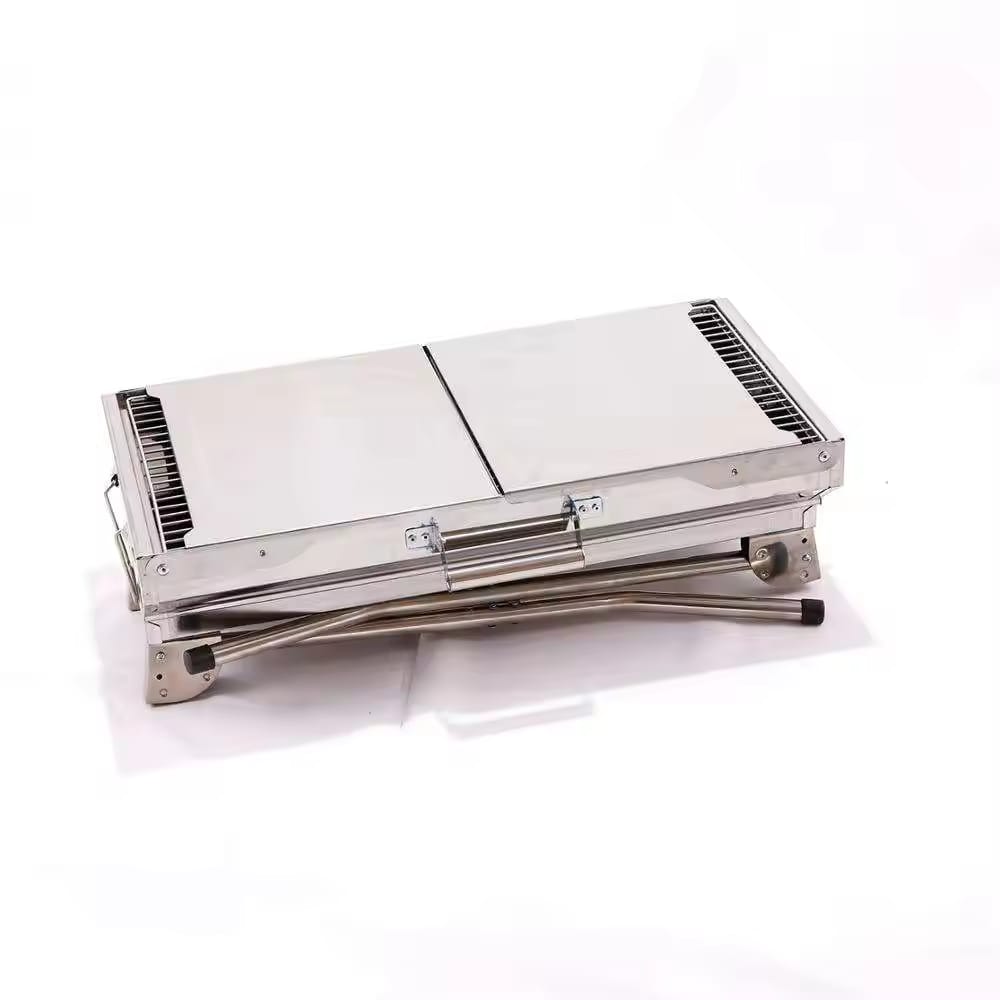 SS Foldable Rectangle Barbeque Grill — view 8