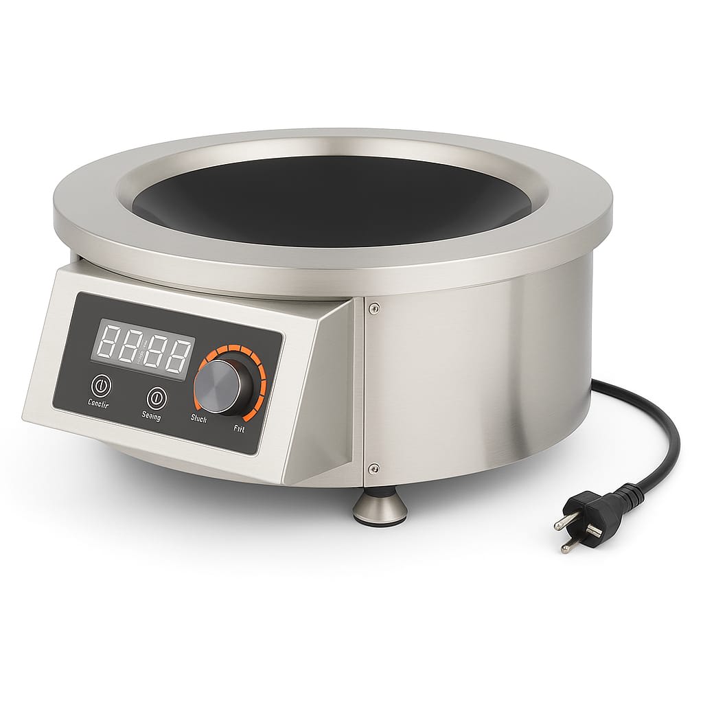 Veratti Full SS Premium Induction - 311(C06) | 3500W | Round |Wok Base | Touchscreen + Knob Model
