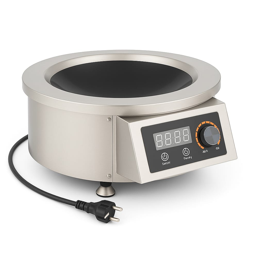 Veratti Full SS Premium Induction - 311(C06) | 3500W | Round |Wok Base | Touchscreen + Knob Model — view 3