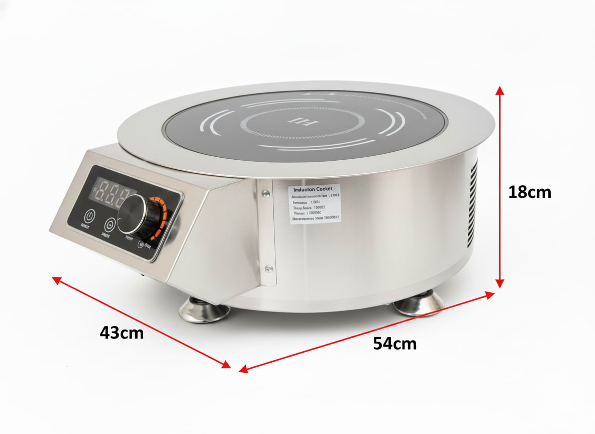 Veratti Full SS Premium Induction- 328(C06) | 3500W | Round | Flat Base | Touchscreen + Knob Model — view 2