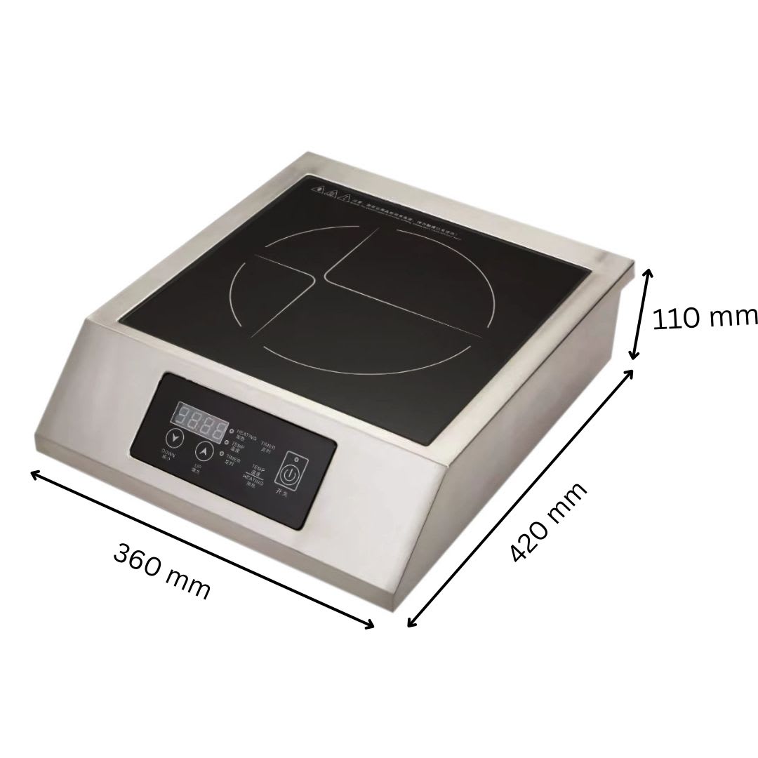 Veratti Full SS Premium Induction - CM1Y | 3500W | Square | Flat Base | Touchscreen Model — view 2