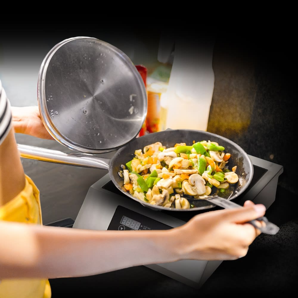 Veratti Full SS Premium Induction - CM1Y | 3500W | Square | Flat Base | Touchscreen Model — view 3