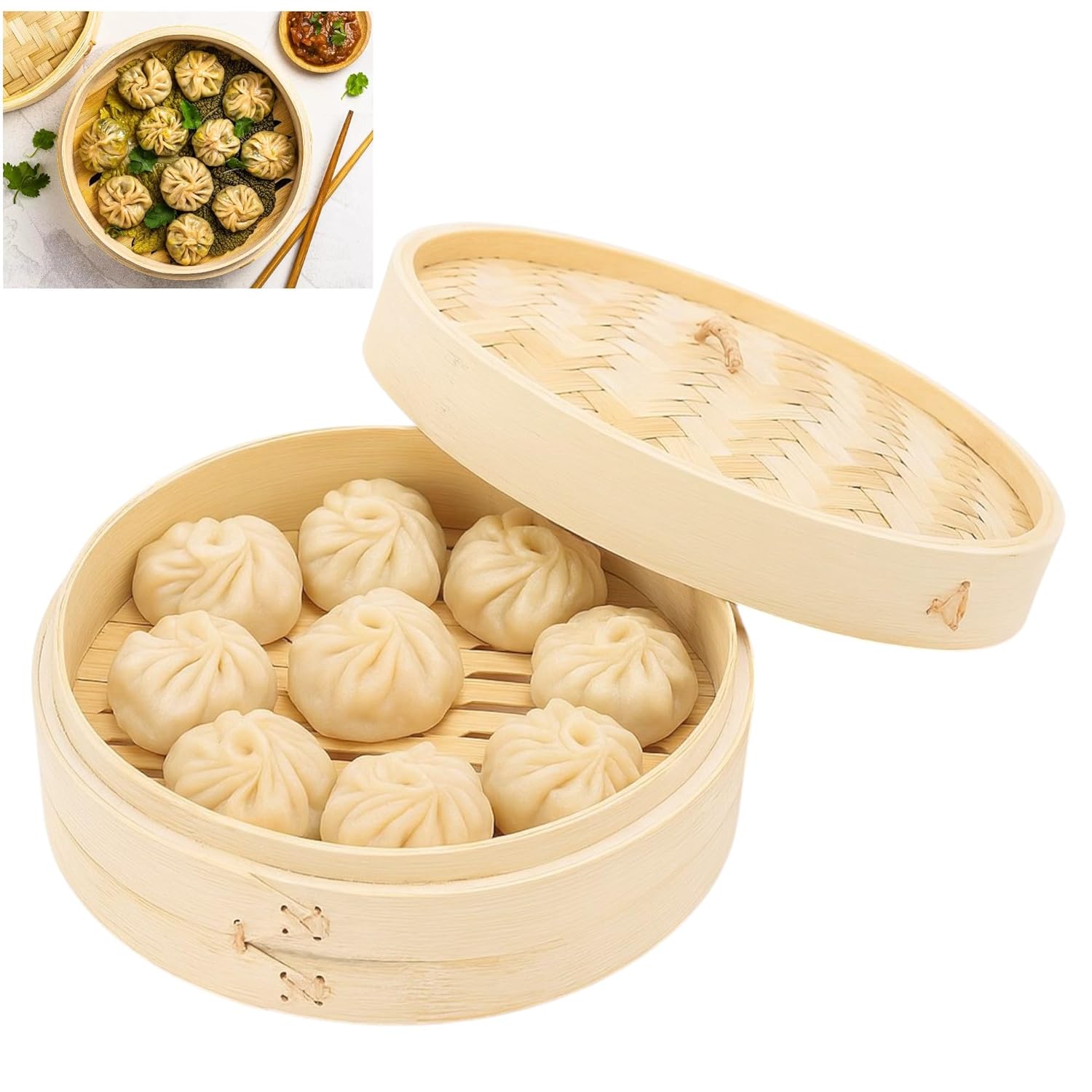 Electric Dimsum Basket Steamer 2 Compartments — view 3