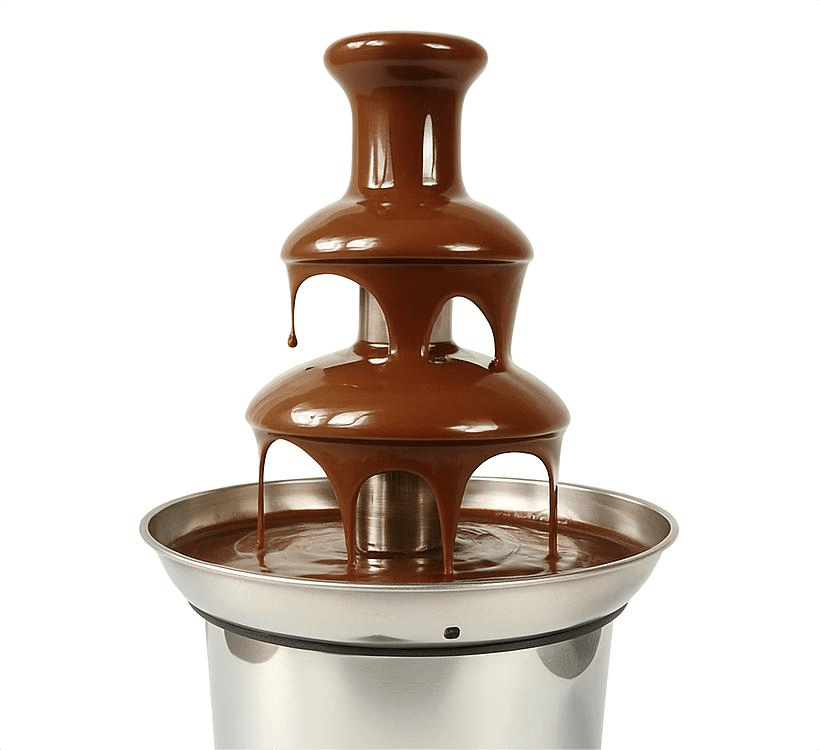 Electric SS Body Chocolate Fountain 3 Layers 40cm — view 3