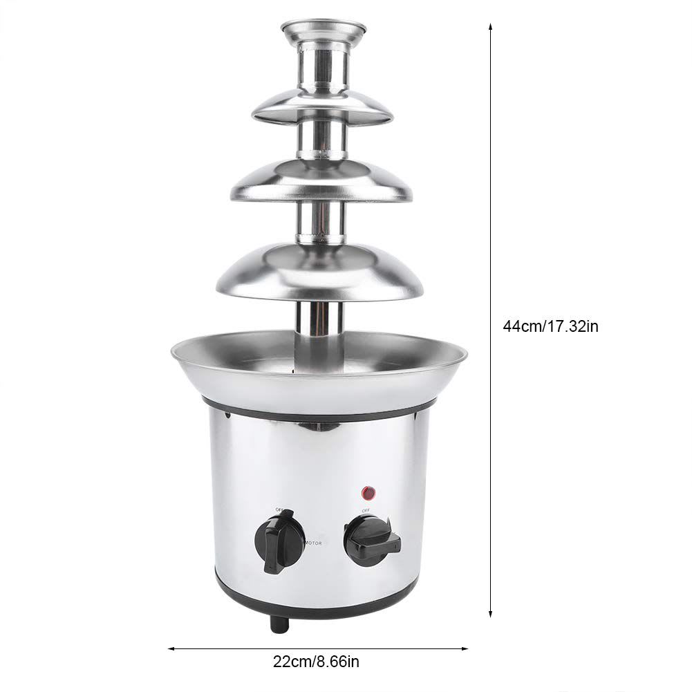 Electric SS Body Chocolate Fountain 4 Layers 45cm — view 2