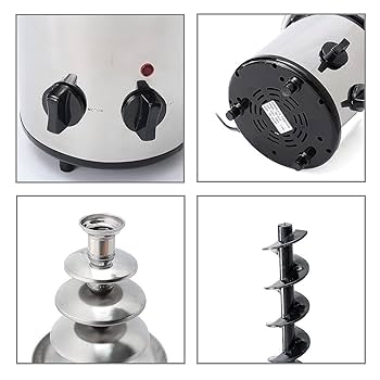Electric SS Body Chocolate Fountain 4 Layers 45cm — view 5