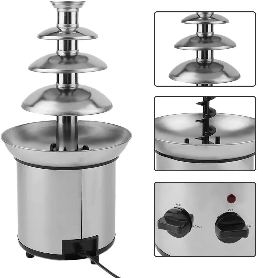 Electric SS Body Chocolate Fountain 4 Layers 45cm — view 7