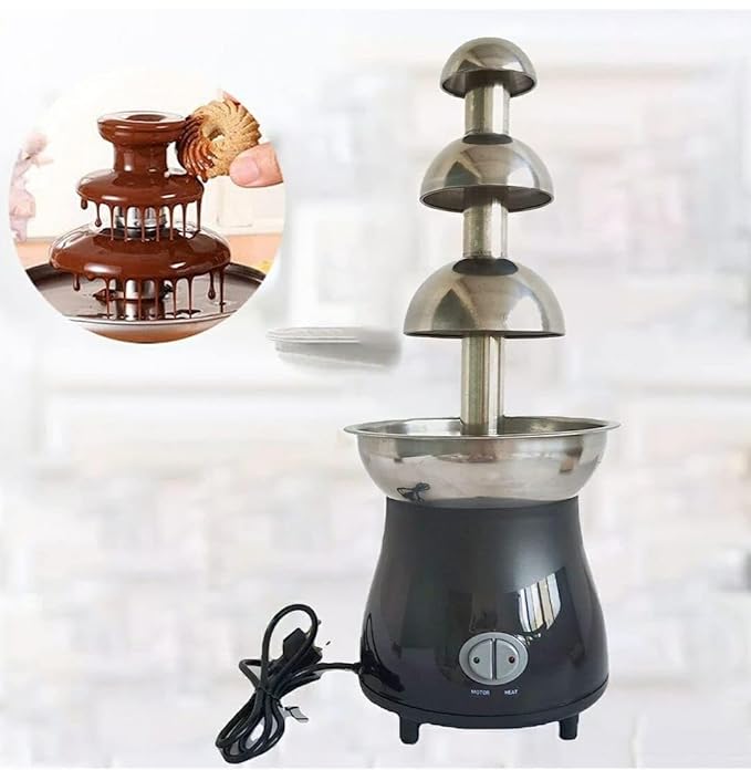 Electric Fibre Black Body Chocolate Fountain 3 Layers 56cm — view 3