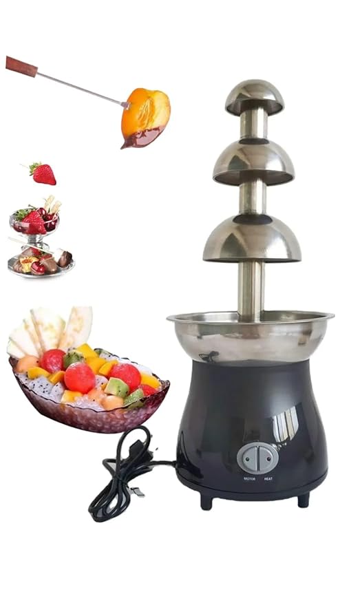 Electric Fibre Black Body Chocolate Fountain 3 Layers 56cm — view 4