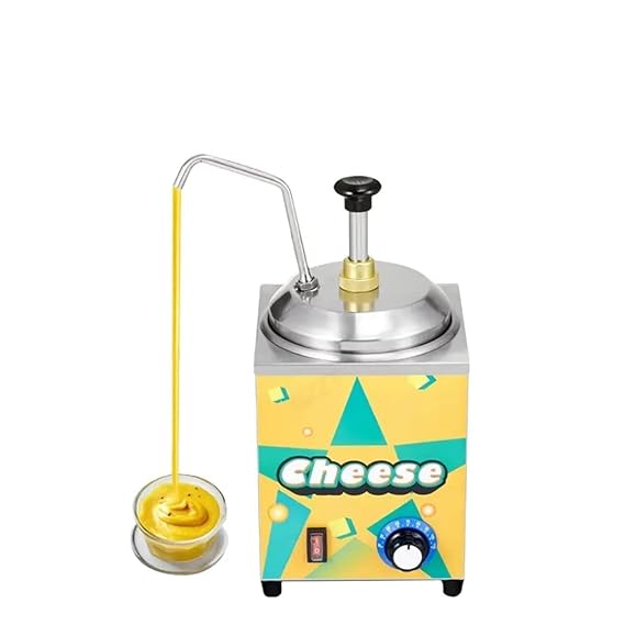 Electric SS Choco/Cheese Warmer with Pump Dispenser - Heavy — view 3