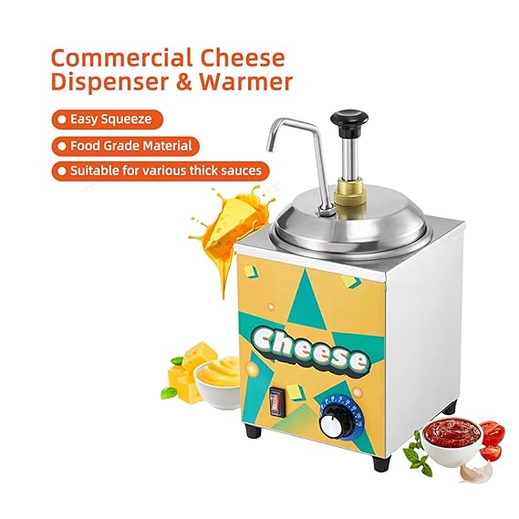 Electric SS Choco/Cheese Warmer with Pump Dispenser - Heavy — view 4