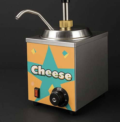 Electric SS Choco/Cheese Warmer with Pump Dispenser - Heavy — view 7