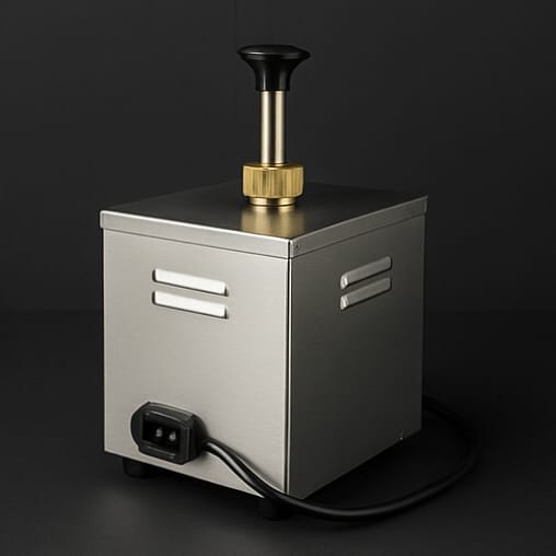 Electric SS Choco/Cheese Warmer with Pump Dispenser - Heavy — view 8