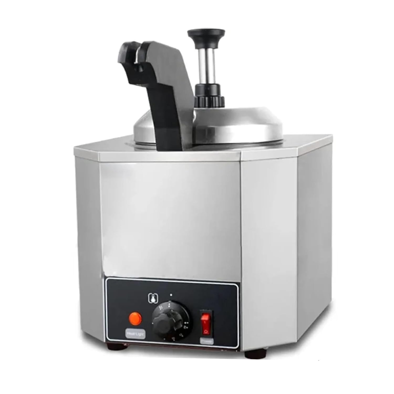 Electric SS Choco/Cheese Warmer with Pump Dispenser - Super Heavy