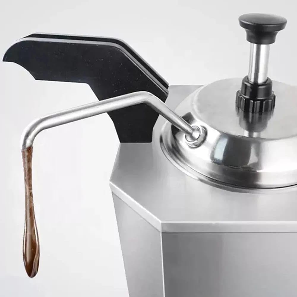 Electric SS Choco/Cheese Warmer with Pump Dispenser - Super Heavy — view 4