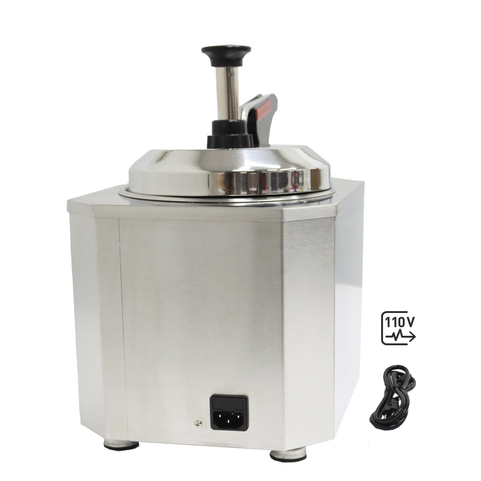 Electric SS Choco/Cheese Warmer with Pump Dispenser - Super Heavy — view 8