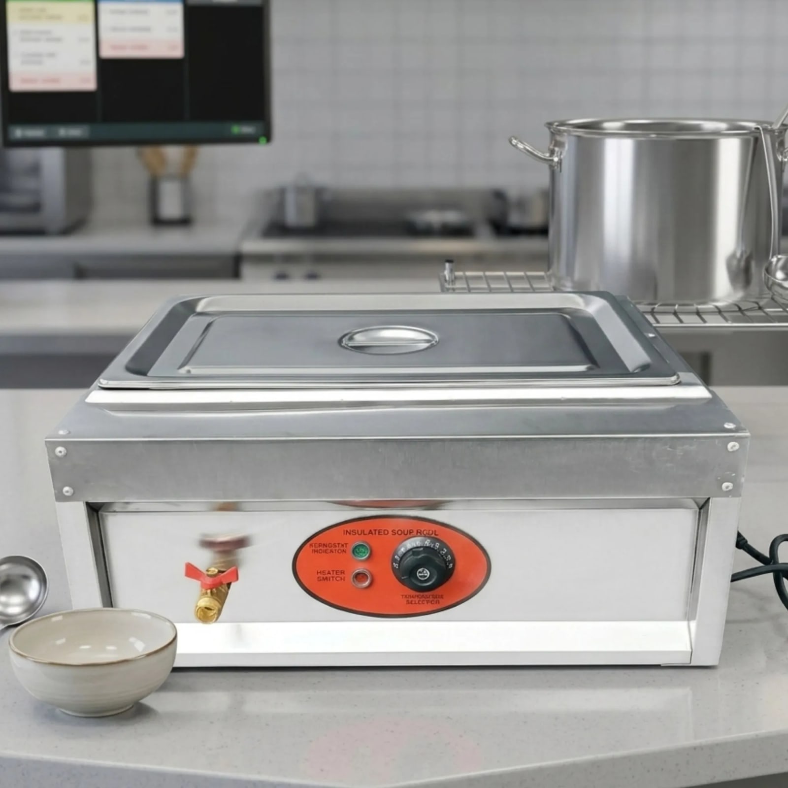 Electric Bain Marie without Glass - 1 Compartment (1 GN Pan of 1/1 150mm ~ 18L/Pan) — view 5