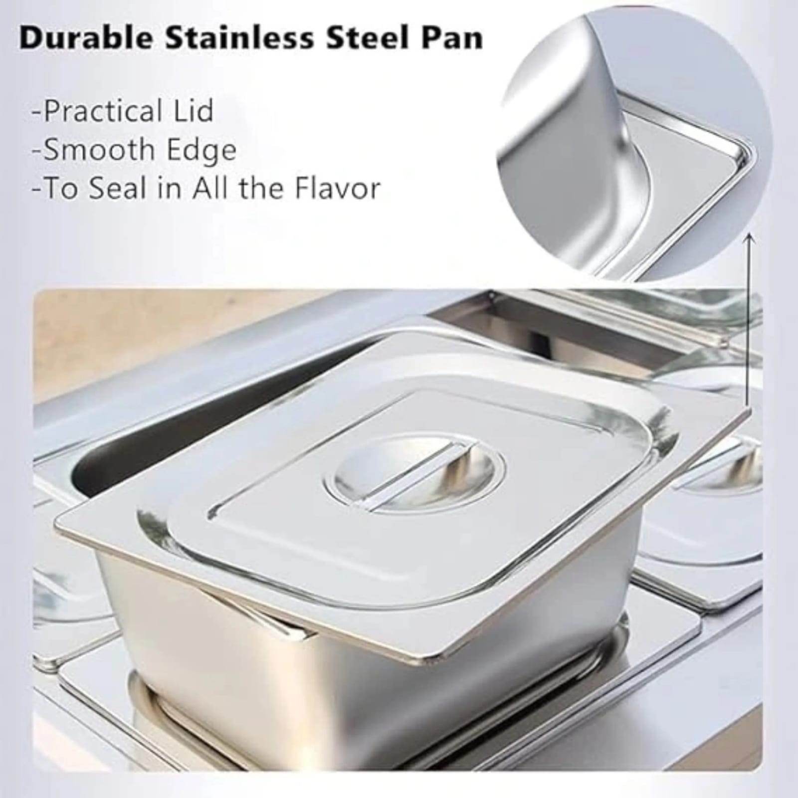 Electric Bain Marie with Glass - 2 Compartments (2 GN Pans of 1/2 100mm ~ 5.5L/Pan) — view 4