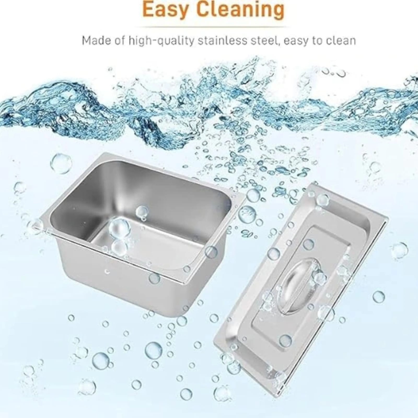 Electric Bain Marie with Glass - 2 Compartments (2 GN Pans of 1/2 100mm ~ 5.5L/Pan) — view 5