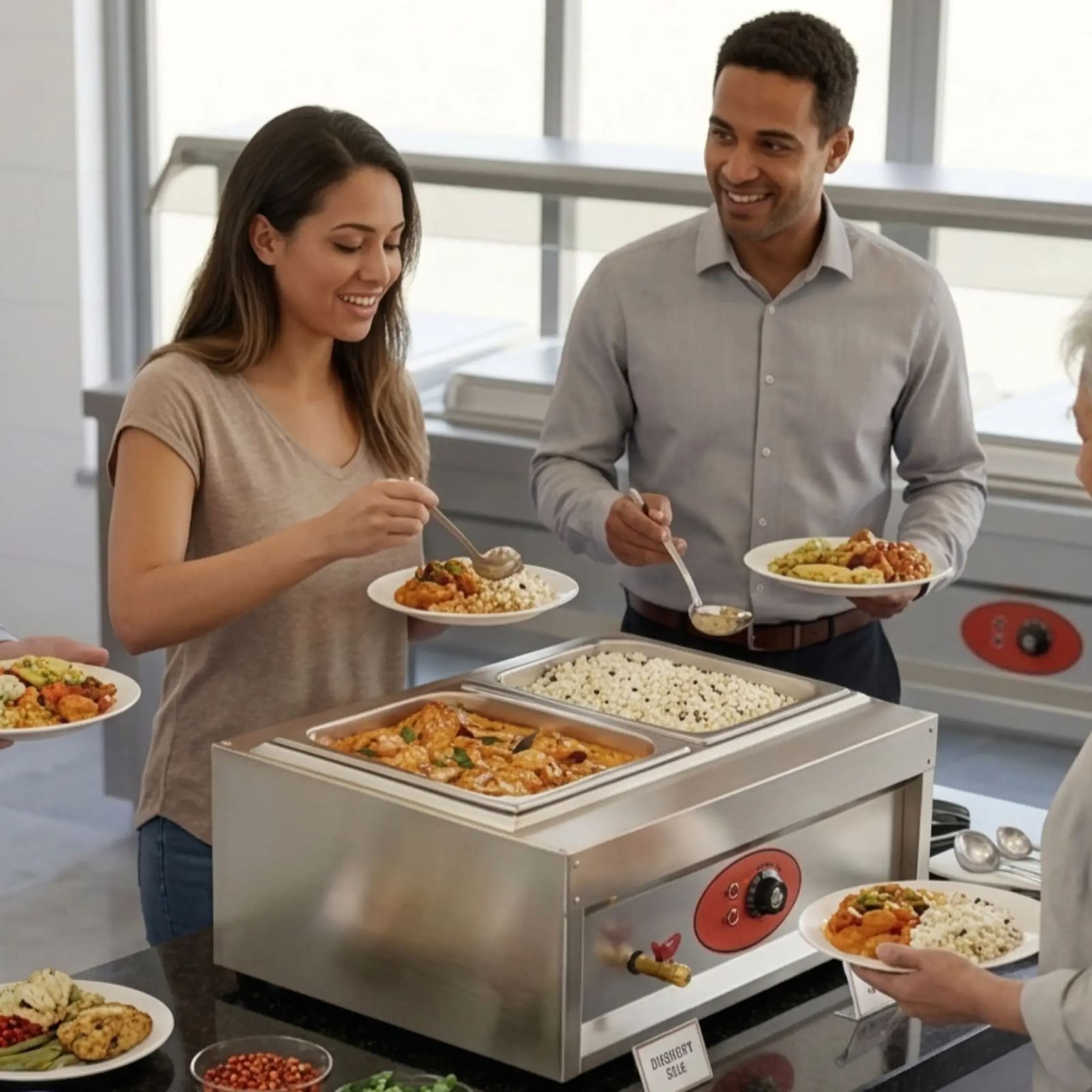 Electric Bain Marie without Glass - 2 Compartments (2 GN Pans of 1/2 150mm ~ 8.5L/Pan) — view 4