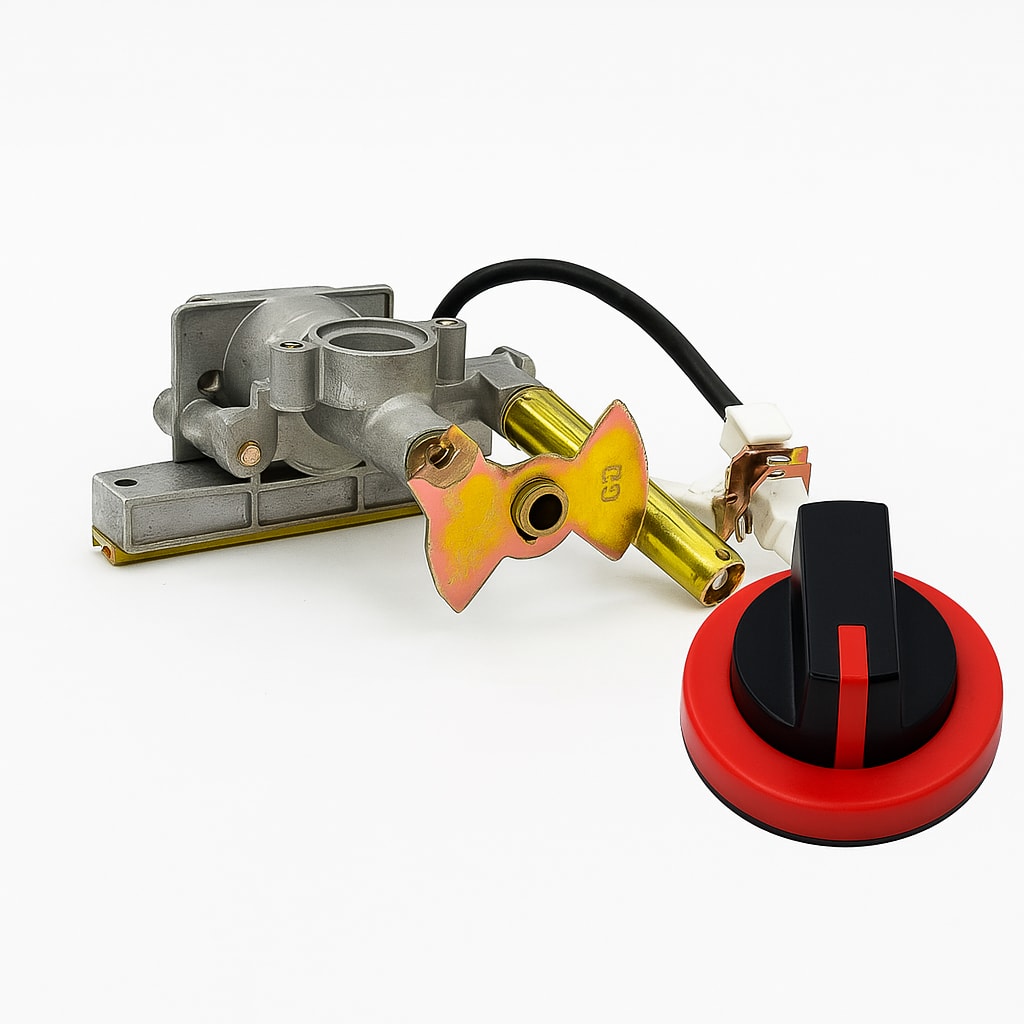 Spares for Gas Charcoal Lava Grill + Gas Griddle Tawa Plate Big + Gas Shawarma Machine - Valve + Knob — view 2