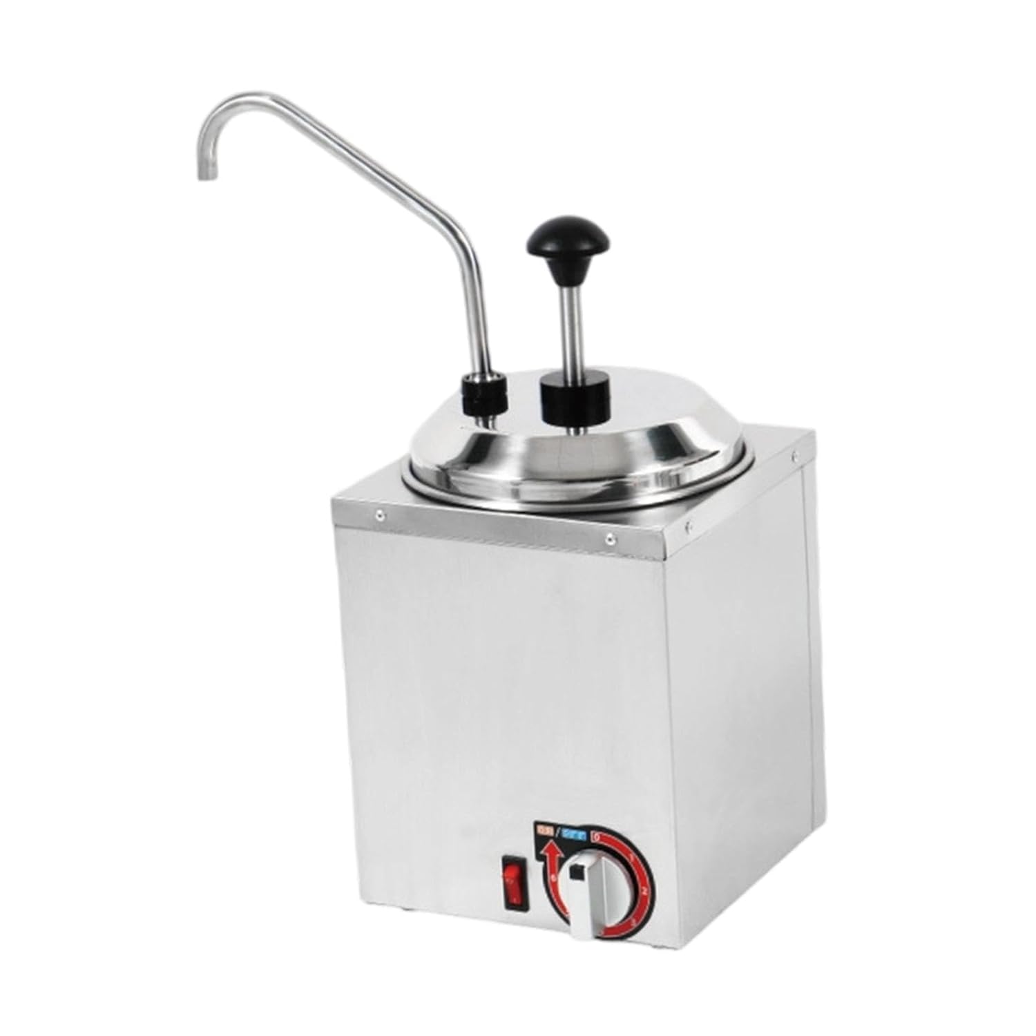 Electric SS Choco/Cheese Warmer with SS Pump Dispenser