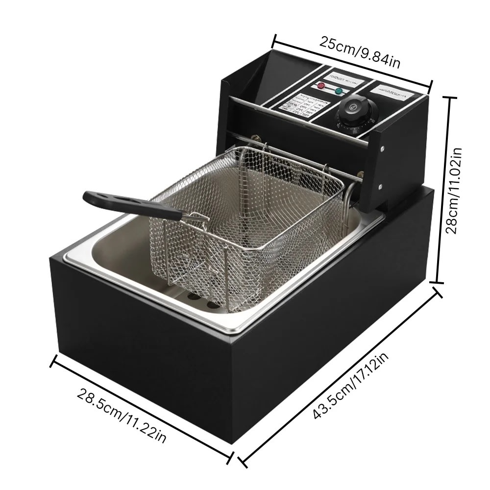 Electric Deep Fryer 8L - Black Body — view 2